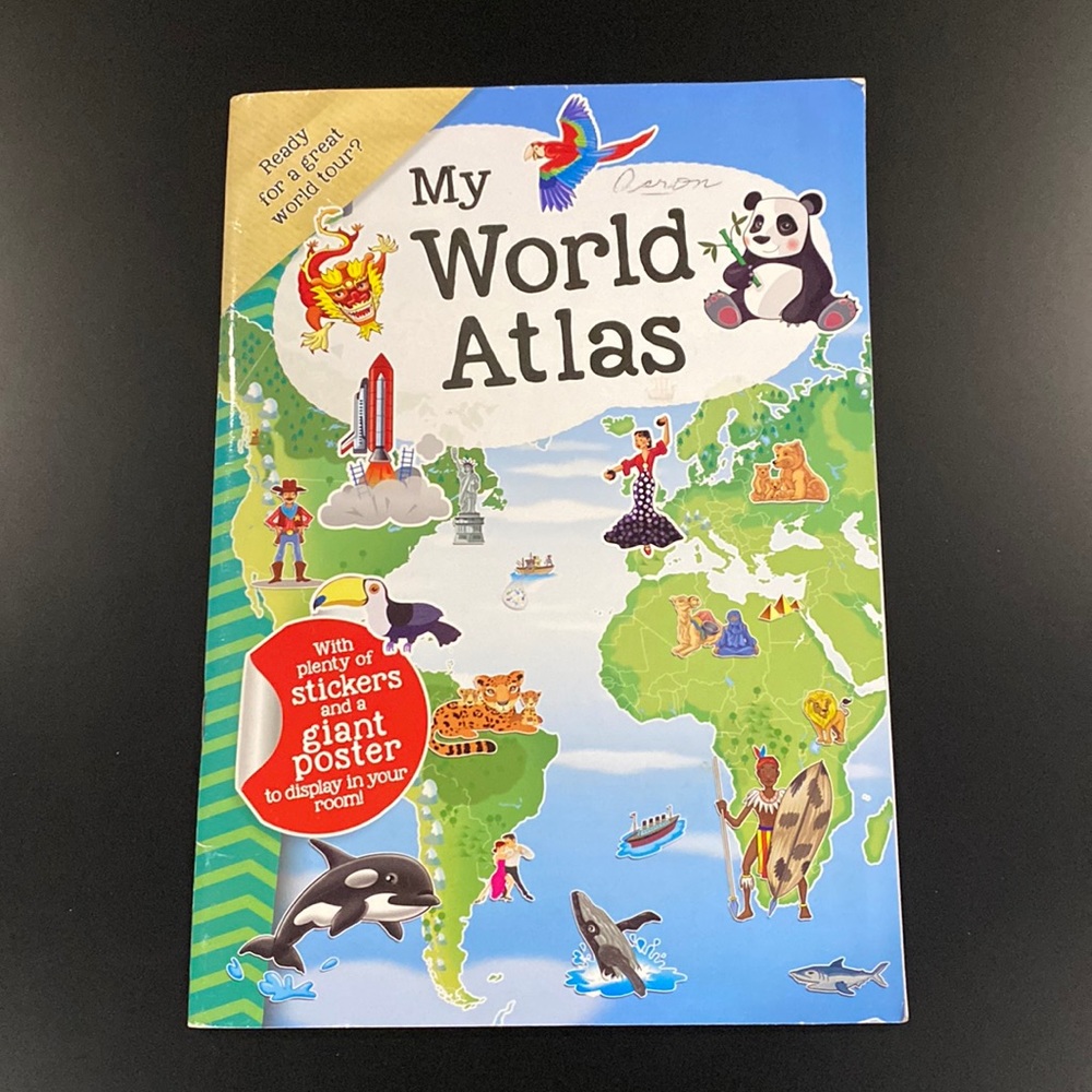 The World Atlas - Softcover Sticker Book